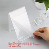 5 stuks acryl boekensteun, boekenstandaard, brochurestandaard, boekenstandaard, acrylstandaard, 13 x 11,5 x 10 cm, transparant, goederendrager, schuine standaard, brochurehouder