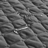 Waterdichte hondendeken, 210 x 130 cm, robuuste hondenmat als bescherming voor bank en bed, antislip hondendeken, ook geschikt voor grote honden, machinewasbaar (grijs)