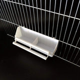 5 stuks kunststof vogelbakken, vogelkooi, waterbak, vogelkooi, vogelkooi om op te hangen