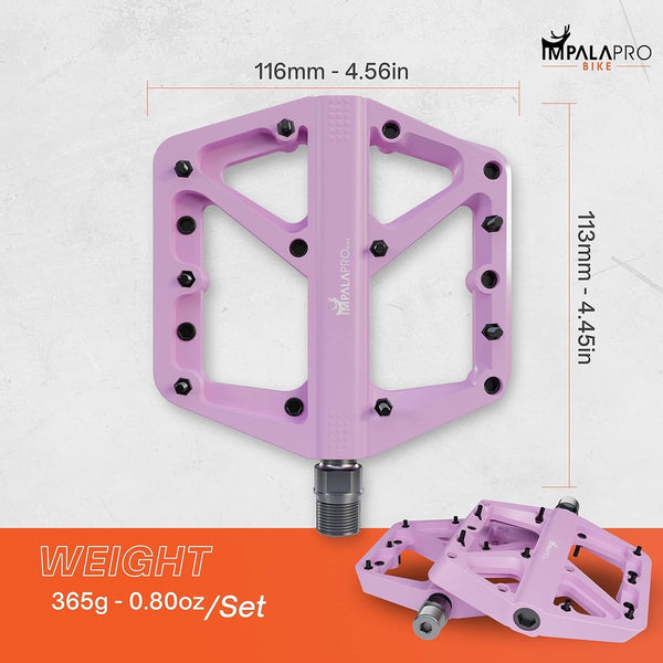 Fietspedalen Fiets gemaakt van nylon Antislip Breed platform - Fietspedaal 9/16 inch lager Waterbestendig Anti-stof Mountainbike-pedalen Pedalen MTB-pedalen Grindfiets Racefiets-pedalen