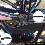 Fietsreinigingsborstel Fietskettingreiniger Kit Reinigingsborstelgereedschap voor fietsketting Crankband Kettingblad Fietsen Hoekvlek Geschikt