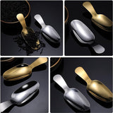 3 stuks gouden roestvrij stalen lepels, gouden dessertlepel, theelepel, theelepel, theelepel, theelepel, theelepel, meelschep, mini-schep, Kerstmis, kinderen, slabestek voor specerijen, zout