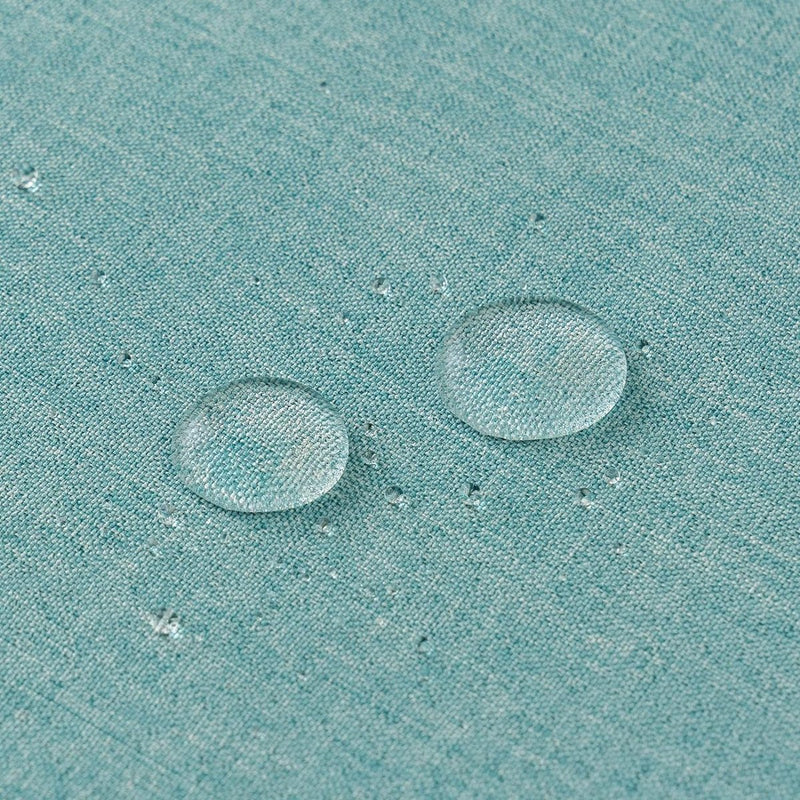 Kussensloop, outdoor, waterdicht, bankkussen, waterdicht, sierkussen, kussenslopen, decoratieve kussens kussenhoes van polyester, voor tuin, bank, woonkamer, bed, set van 2, 40 x 40 cm, cyaan