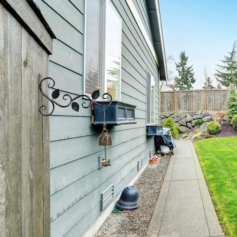 12-delige hangende plantenhouder, haken voor plantenhanger, ijzeren plantenhouder, metaal, plantenhaken, muur, bloemenhaak, tuin, plant, wandhouder met schroeven, houder voor bloemenmand