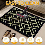 Deurmat voor buiten, tapijtvuilvangmat, deurmat voor entree, voordeur, terras, hal, tuin (3#, 80 x 120 cm)