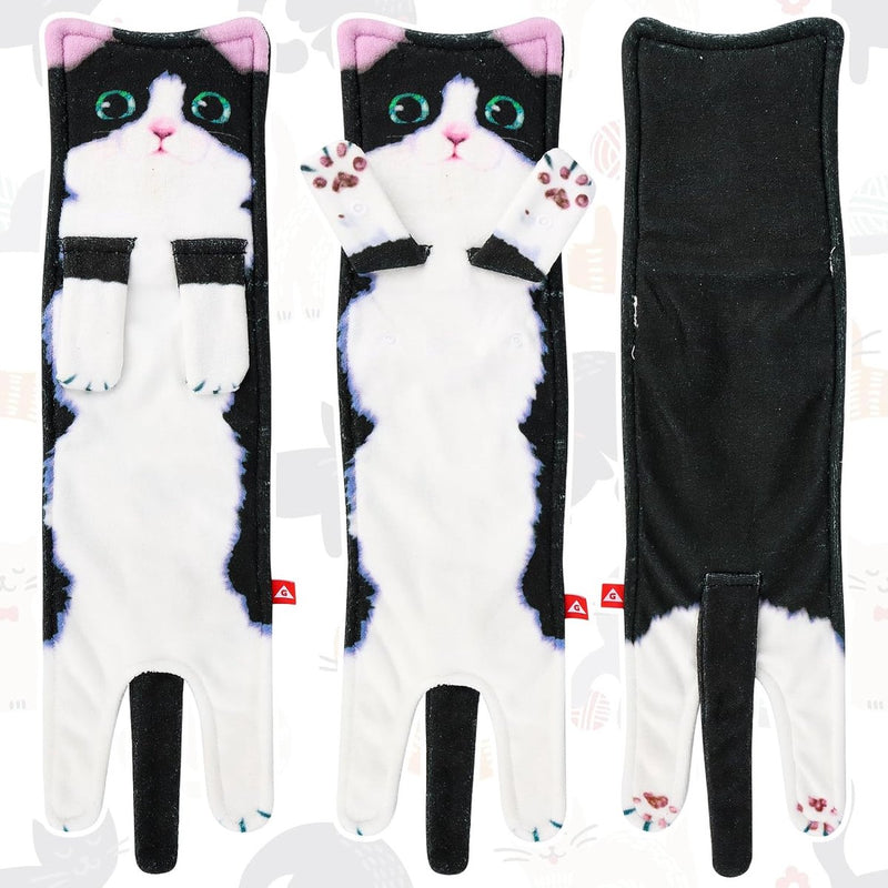 Kattenhanddoeken voor badkamer, grappige kattenkeukendoeken, decoratieve handdoek, gepersonaliseerd, kattenhanddoek, absorberend, zacht, cadeaus voor vrouwen/kattenliefhebbers (A)