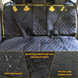 Hondendeken voor de achterbank, auto, hondendeken, achterbank, duurzame achterbankbeschermer, auto met 1 elastische hondenriem, krasbestendig en waterdicht, achterbank voor vrachtwagens, auto's