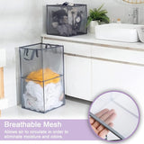 Wasmand, opvouwbare wasmand, waskist, wasbox, mandenopslag, wassorteerder, pop-up wasmand, speelgoedorganisator voor kinderen, opbergtas met handvat (klein)