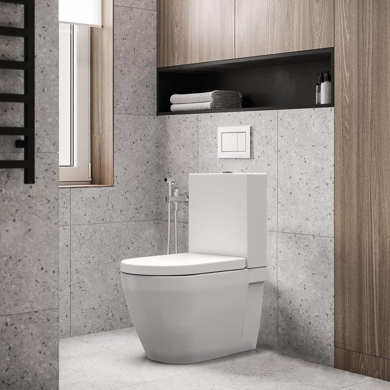 Toiletdeksel met kinderzitje, wc-bril met softclosemechanisme, wc-deksel met quick-release-functie, lost nooit los, gemakkelijk te reinigen, D-vorm, witte toiletbril met kinderen, familie