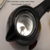 2L geïsoleerde koffiepot, voedselveilige 304 roestvrijstalen geïsoleerde kan, geïsoleerde vacuümkoffiepot met drukknopbovenkant, koffiekarafkan voor thee, warme en koude dranken (marineblauw)