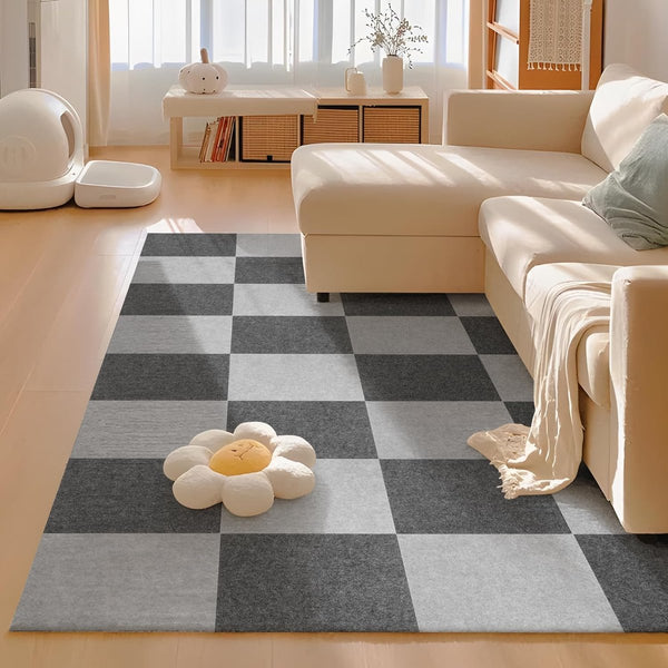 12 stuks tapijttegels, 30 x 30 cm, vloerbedekking, zelfklevend, commercieel tapijt met antislip latex achterkant, duurzaam tapijt, vloerbedekking voor kantoor, donkergrijs