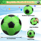 13 cm grote schuimrubberen mini-voetballen voor kinderen en volwassenen, zacht, modderig, langzaam stijgend voetbaldoel speelgoed voor doelsets, zwembad-waterballen, indoor, outdoor, sportcadeau