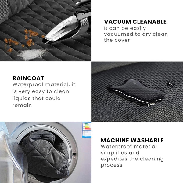 Autodeken voor honden, gevoerde en antislip kofferbakbescherming voor alle hondenrassen, verstelbaar en wasbaar, beschermt stoelen en alle soorten auto's.