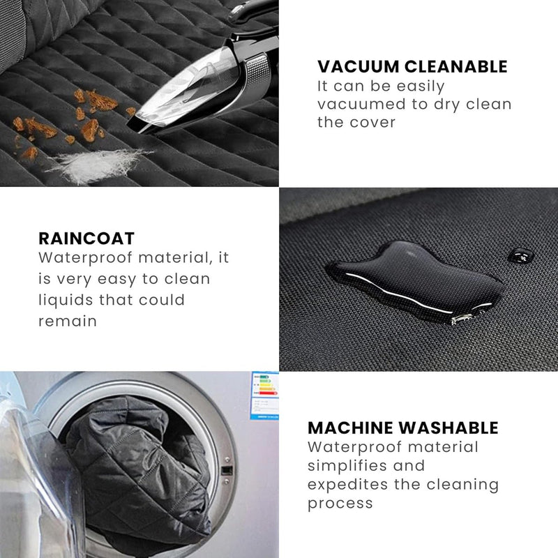 Autodeken voor honden, gevoerde en antislip kofferbakbescherming voor alle hondenrassen, verstelbaar en wasbaar, beschermt stoelen en alle soorten auto's.