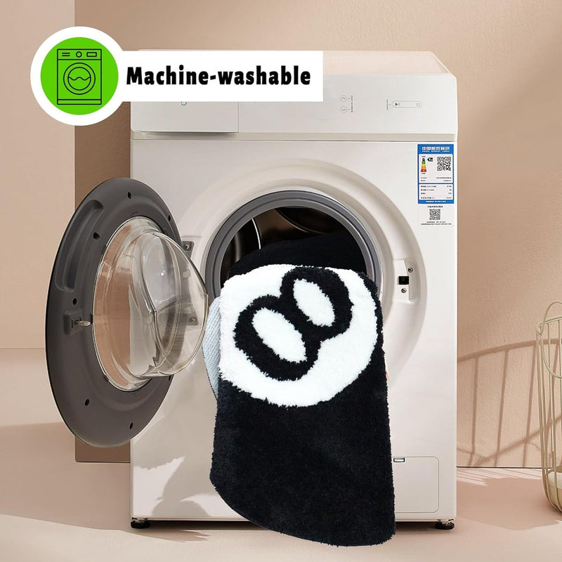 8 ballen, tapijt, microvezel, biljarttapijt, antislip, gevlokt, vloertapijt, kinderen, slaapkamer, voor badkamerdecoratie