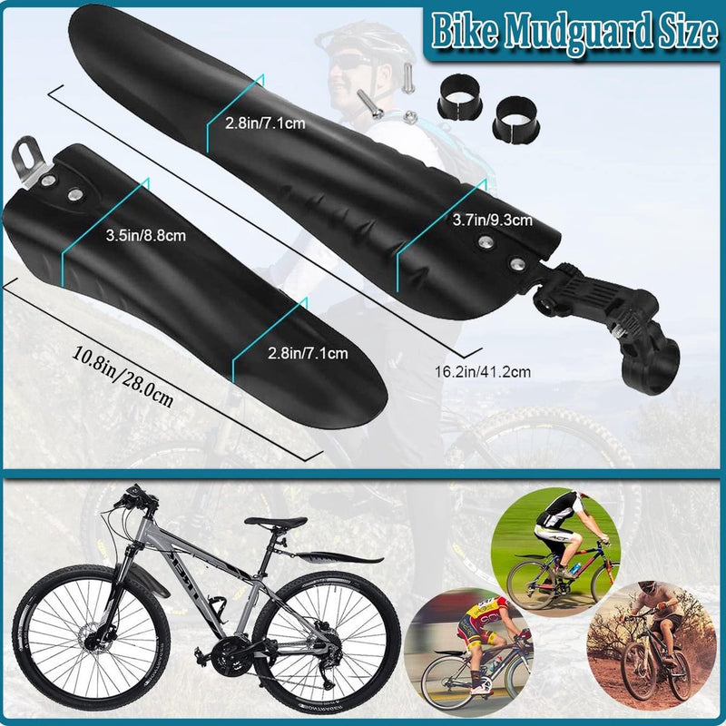 Fietsspatbord mountainbike verstelbare universele spatbordenset voor achter fietsbeschermplaat wielbescherming fiets vuilvanger voor stadsfiets