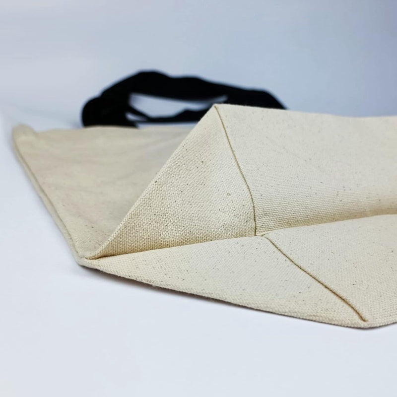 Ruime, stijlvolle draagtas, met binnenzak en ritssluiting, katoenen tas, shopper met grote bodem, Oeko-tex 100 Standard-gecertificeerd, 1 eenheid