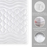 Matrasbeschermer, matrastopper, dikke matrasbeschermer, 3-ZONE-design, diepe tas, matrashoes, matrasbeschermer, 140 x 200 x 38 cm, wit