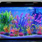Pakket met 20 kleurrijke kunstplanten, aquariumdecoratie, terrariumplantdecoratie, voor aquaria, visaquariumdecoratieplant