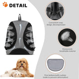 Huisdierrugzak, draagbaar, transportrugzak, reizen, draagtas voor huisdieren, reizen, ademende dagrugzak voor grote katten en kleine honden, grijs A