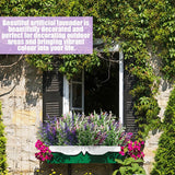 Kunstbloemen, 9 boeketten kunstbloemen zoals echte lavendel, kunststof nepbloemendecoratie, kunststof uv-bestendig, voor outdoor indoor balkon, tuin, grafdecoratie.