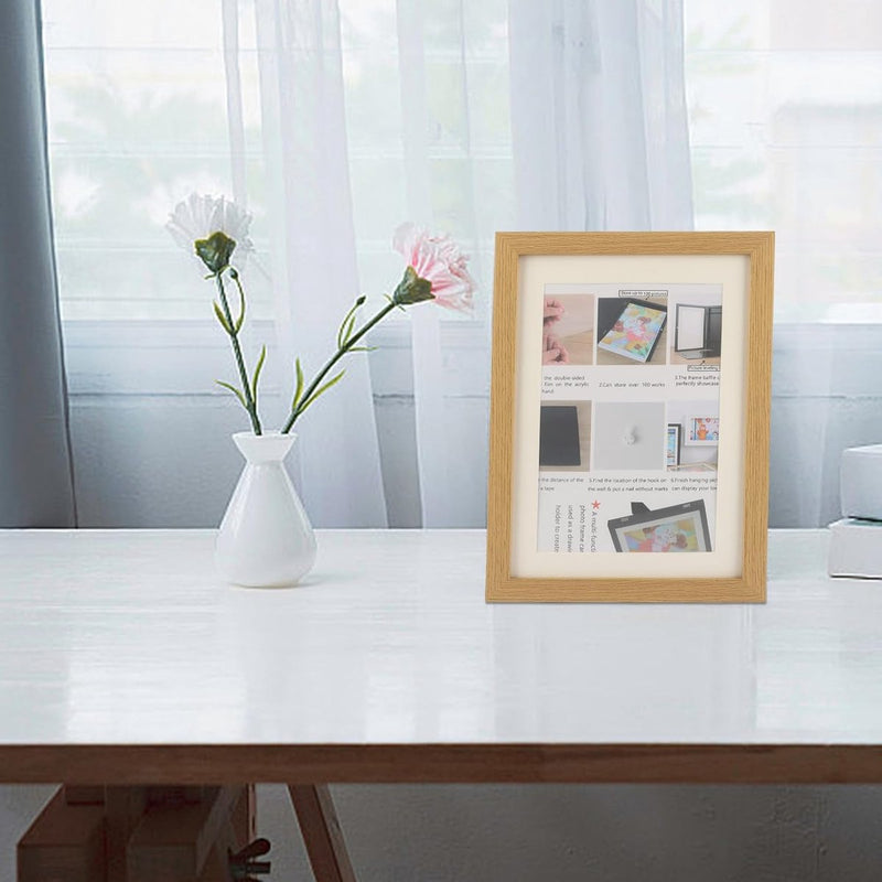 Set van 2 fotolijsten kindertekeningen A4, Fillba kunstfotolijsten voor kinderen, fotolijsten kinderfoto's voor kindertekeningen, kinderkunstprojecten, school, thuis of op kantoor