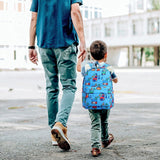 Kinderrugzak jongens peuterschool tas kleuterschoolrugzak dagrugzak cartoon munten portemonnee voor 3-5 jaar, 23 x 13 x 30 cm