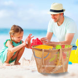 Strandtas voor dames, extra grote strandtassen, zwembadtas, strandschoudertas, voor strand, winkelen, vakantie en reizen, Ritssluiting aan de bovenkant, tote