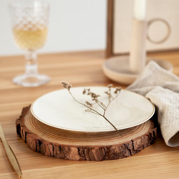 Houten schijven 20 cm - 23 cm diameter 8 stuks, boomstam schijven, kleine boomschijven 20 cm diameter, houten schijf rond, boomschijven 20 cm, ronde houten plaat, hout Kerstmis