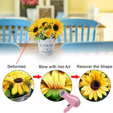 Kunstbloemen, zonnebloem, kunstplanten in pot, decoratieve bloemen, kunstplant, voor binnen en buiten, namaak, groene planten, tafeldecoratie, bruiloft, woonkamer, balkon, decoratie,