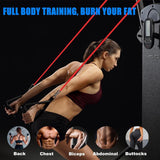 Weerstandsbanden, fitnessbanden met 3 weerstandsniveaus, weerstandsbanden met deuranker en handgrepen, fitnessbanden voor fitness/yoga/krachttraining voor mannen en vrouwen