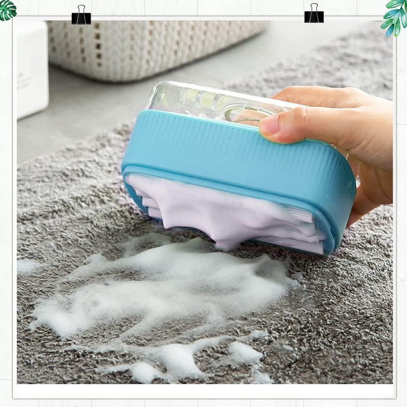Schuimreinigingsrol, zelfledigende zeepdispenser, zeephouder, creatief, multifunctioneel, met rol en borstel, zeepschuim, zeepbellenstarter, waterdichte zeepdispenser