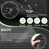 Hoes voor tuinmeubelset, 200x160x70 cm/UV-bescherming, 420 D bestendige tuintafelhoes in winddicht Oxford polyester, hoezen voor meubelsets, outdoor rotan bankhoes, rechthoekig