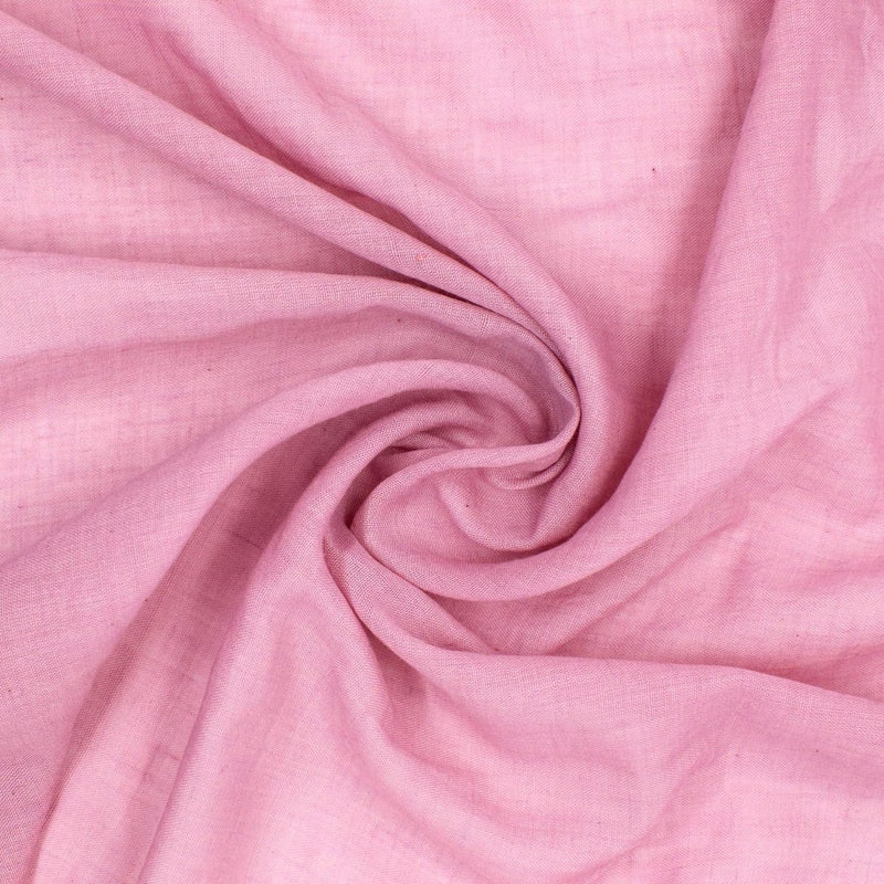 100% moezelmousseline decoratieve stof, 48 cm x 5 m, 66 g/m², zeer dunne tafelloper, zachte, kleurrijke tafeldecoratie voor verjaardagen, bruiloften, speciale gelegenheden, in roze