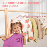 Kinderkleerhangers van fluweel, 35 cm, 32 stuks, kleerhangers met gekerfd design, ultradun, ruimtebesparend, 360 graden draaibare haken, antislip en duurzame kinderhangers voor peuters, roze