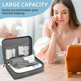 Kofferorganizer, set van 7 verpakkingsblokjes compressie kofferorganizer set verpakkingsblokjes compressie, ultralichte reisorganisator verpakkingstassen voor koffers met cosmetische tas, grijs