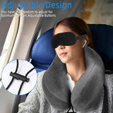 Vliegtuigautoreiskussen gemaakt van traagschuim met fluweelzachte hoes, superlicht draagbaar hoofdsteun nekkussen volwassenen voor kamperen, reizen, vliegtuig, trein, auto, kantoor (donkergrijs)