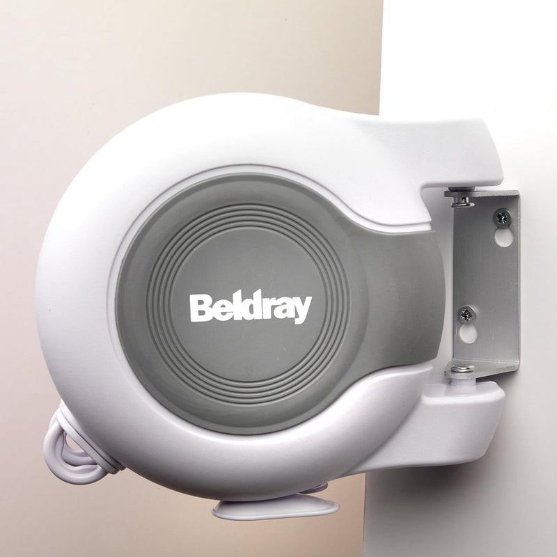 Uitschuifbare waslijn - 26 m waslijn voor binnen en buiten, droogrek voor badkamer, camping, tuin, reizen, intrekbare dubbele waslijn, flexibele roterende muurbevestiging
