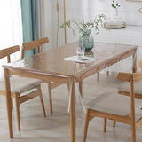 Transparante tafelfolie, tafelkleed Transparant tafelkleed 100 cm breed, verkocht per meter 0,18 mm dik, waterdichte, wasbare PVC-folie, vetvrije tafelbeschermer (100 x 150 cm)