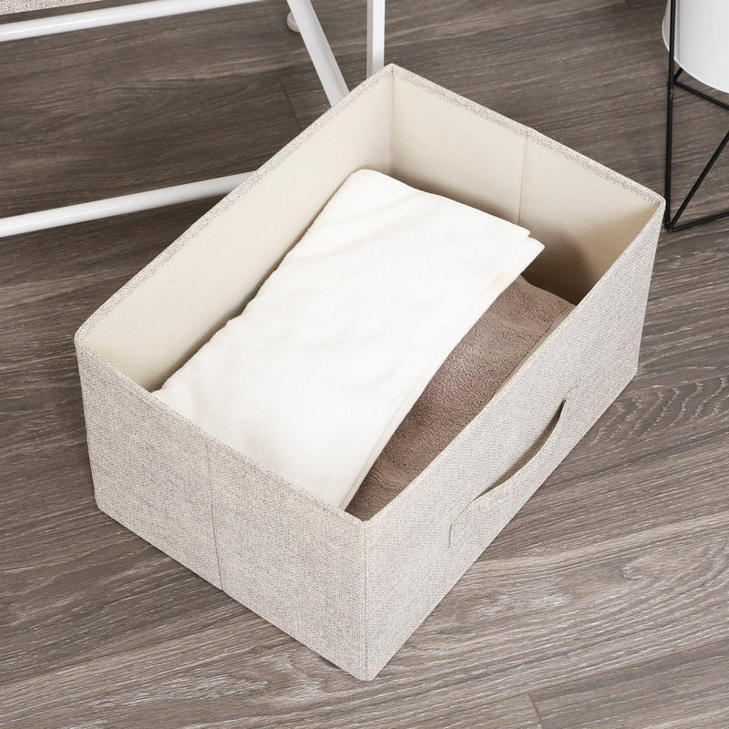 ladekast met 4 laden, organisatorisch meubilair, textiel opbergkast voor slaapkamer, woonkamer of - kleine ladekast met beige, 45 x 30 x 94 cm