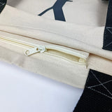 Ruime, stijlvolle draagtas, met binnenzak en ritssluiting, katoenen tas, shopper met grote bodem, Oeko-tex 100 Standard-gecertificeerd, 1 eenheid