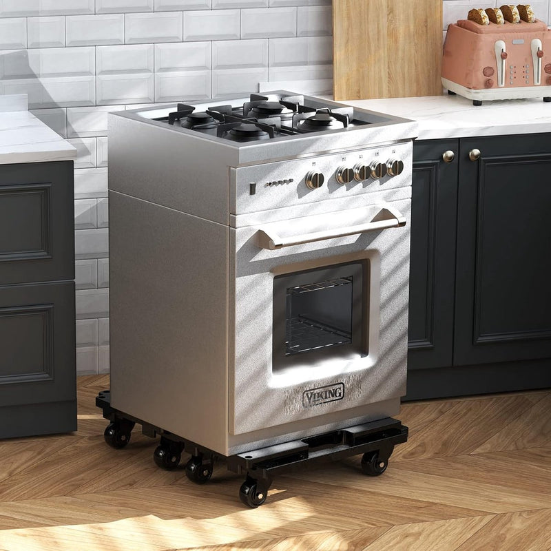 Transportrollenset, 200 kg draagvermogen, meubeltransportwagen, koppelbaar, verplaatshulp, meubeltransportwielen, zwart, 1 stuk