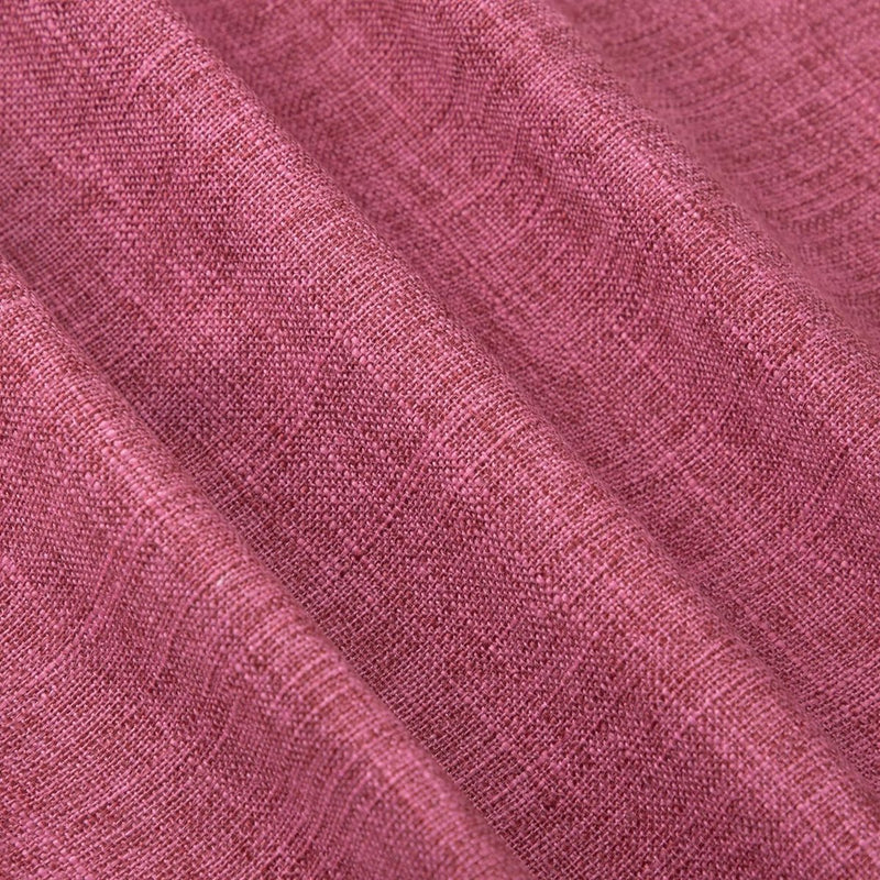 Set van 2 linnen kussenslopen, zachte decoratieve kussenslopen voor bank, slaapkamer, roze, 45 x 45 cm, vierkant