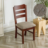 Stretch Diamond Mesh Waterdichte Eetkamerstoelhoezen Eetkamerstoelhoezen Keukenstoelhoezen met gesp (Taupe, 6)