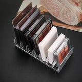 2 stuks oogschaduw-organizer, acryl cosmetica-paletten, organizer van kunststof met 7 sleuven, make-up make-up opslag, make-upcontainer, poederpalettenhouder voor badkamer, werkblad, S + L