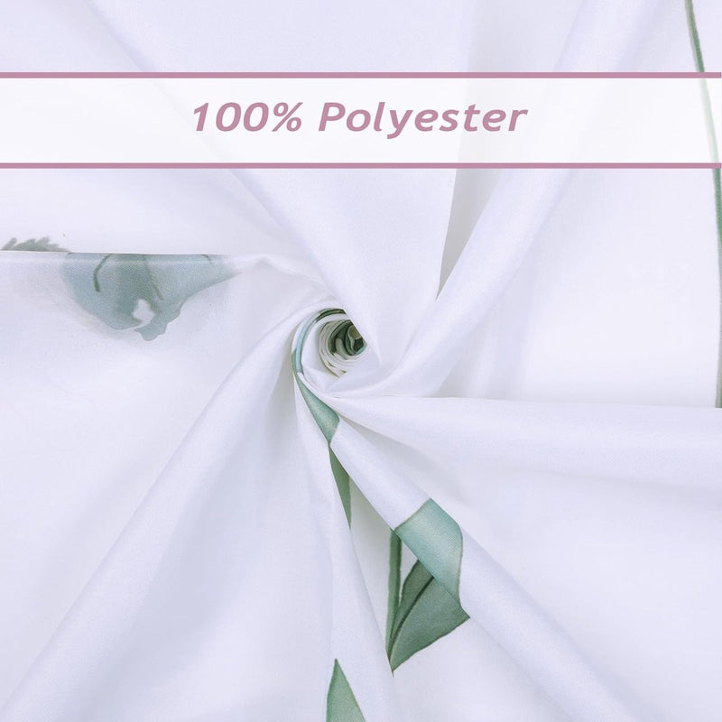 Douchegordijn, roze, beige, aquarel, bloemen, bladeren, moderne douchegordijnen, 180 x 180 cm, anti-schimmel, waterdicht, polyester stof, wasbaar, badkamergordijn voor badkamer, met 12 haken