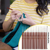 Haaknaaldenset, ergonomische zachte rubberen haaknaalden met comfortabele handgreep voor het breien voor beginners, volwassenen, kleurrijke haaksets, accessoiresets en verschillende soorten naalden