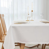 Vierkant onderhoudsvriendelijk tafelkleed, tafelkleed in linnenlook, wasbaar, vlekbestendig,