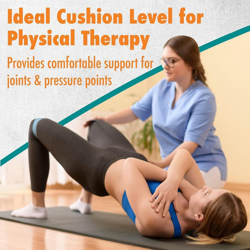 Fitness Mat - dikke premium yogamat - 183 cm lang x 60 cm breedte x 1,2 cm (12 mm) - multifunctioneel gebruik - perfect voor yoga, pilates, gym, sit-ups en rekken.