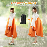 Modieuze regenponcho, uniseks, regenjas, ademend, regencape, lichte regenjas, regenbeschermende kleding, regenjas, als picknickdeken, zonnezeil voor heren en dames, fiets, motorfiets, wandelen,